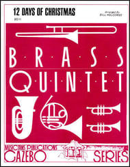 12 DAYS OF CHRISTMAS BRASS QUINTET cover